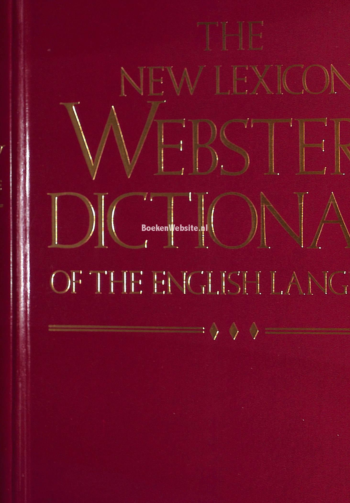 The New Lexicon ster's Dictionary, Diversen Boekensite.nl