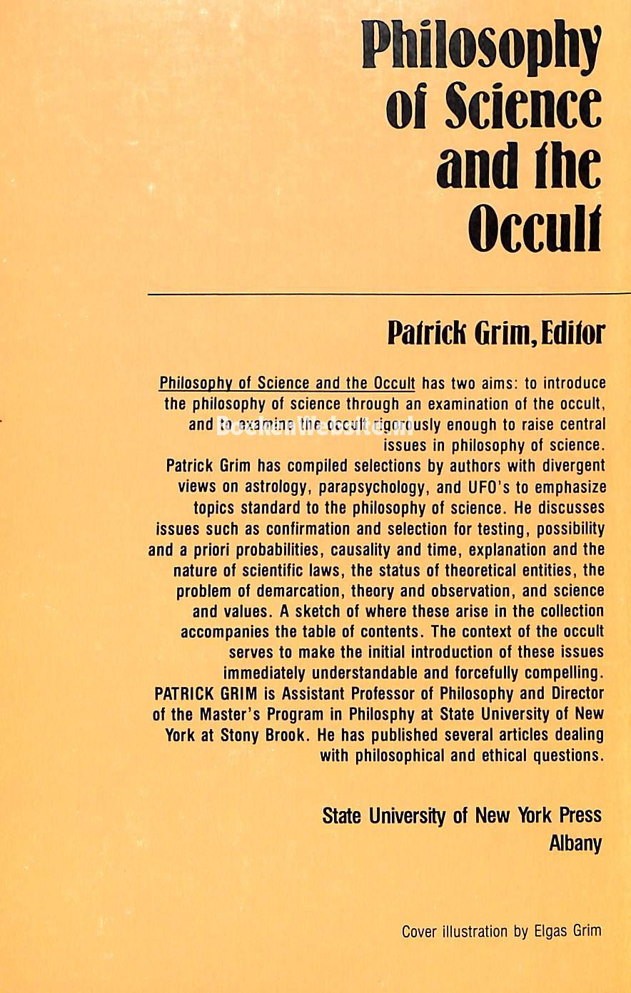 Philosophy of Science and the Occult