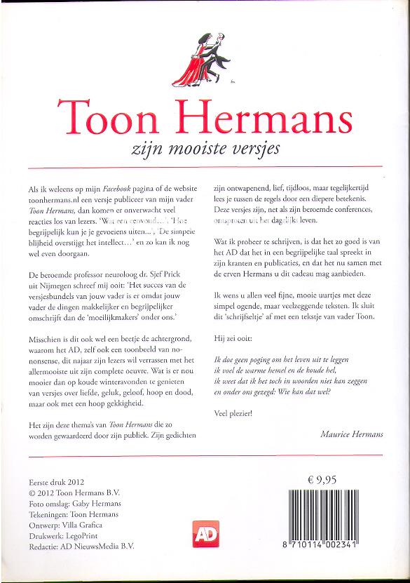 Fonkelnieuw Toon Hermans, zijn mooiste versjes - afbeelding 2 | Boeken Website.nl UH-77