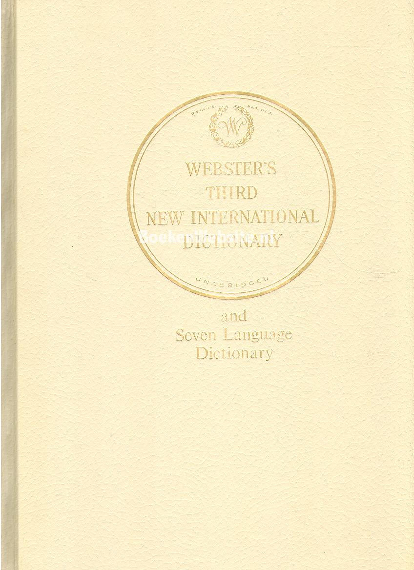 Webster's Third New International Dictionary ***